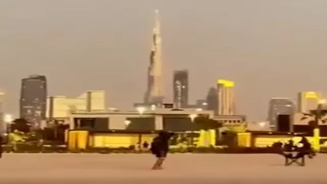 سقوط مسيرة إيرانية بالقرب من برج خليفة في الإمارات