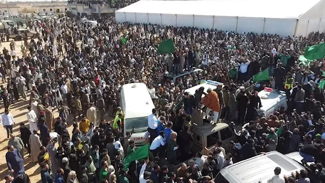 تشييع جثمان سيف الإسلام القذافي