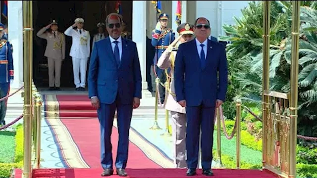 الرئيس السيسي يستقبل الرئيس الصومالي