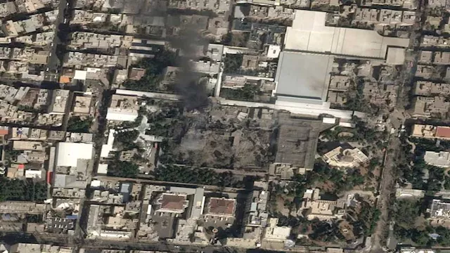 موقع الضربات الإسرائيلية على مقر خامئني