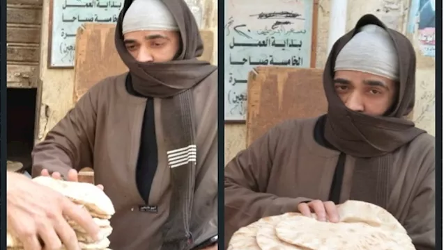 مفتش تموين تنكر في زي الجلباب