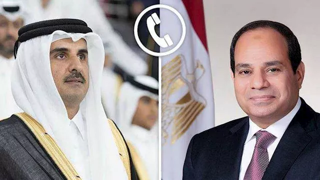 الرئيس السيسي والأمير تميم بن حمد آل ثاني