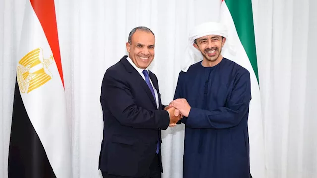 وزير الخارجية الإماراتي ونظيره المصري