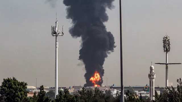 حريق خزان وقود