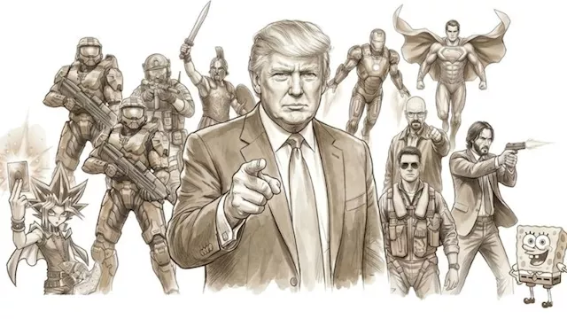 دونالد ترامب حول شخصيات عالم الألعاب والأفلام - تص
