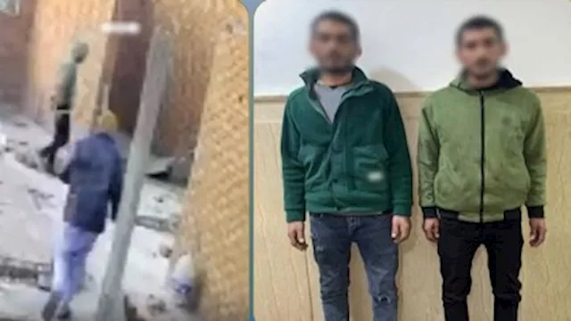 المتهمان بتعاطي مخدرات أعلى منزل بالدقهلية