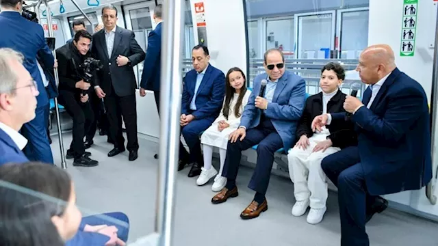 السيسي يفتتح مشروع مونوريل شرق النيل