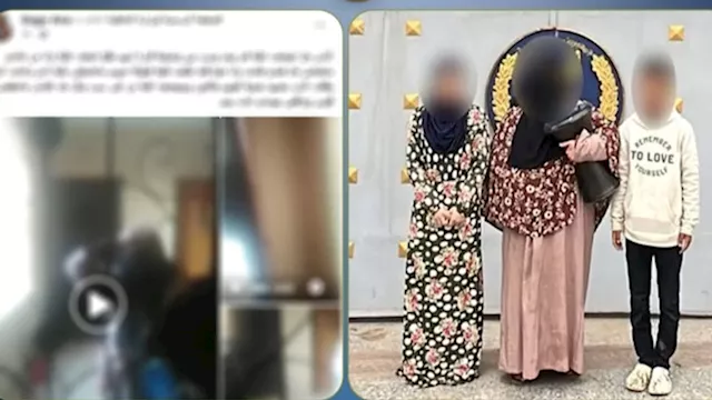 ضبط سيدة ونجليها لتعديهم على امرأة بالعبور