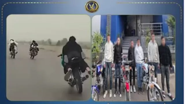  ضبط 6 أشخاص أثناء استعراض خطير على الطريق بالدقهل