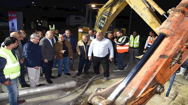 إصلاح خط مياه زهراء المعادي قبل الموعد بـ4 ساعات