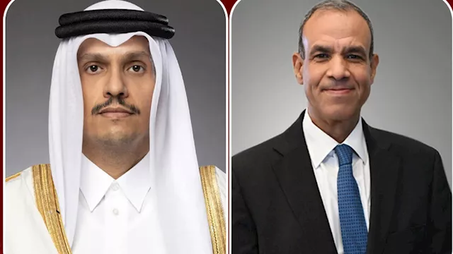  وزير الخارجية المصري ونظيره القطري