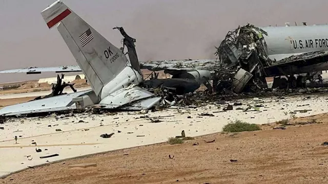 طائرة إنذار مبكر أمريكية دُمرت بضربة إيرانية 