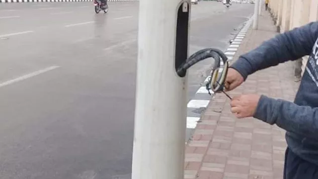 صيانة أعمدة الإنارة