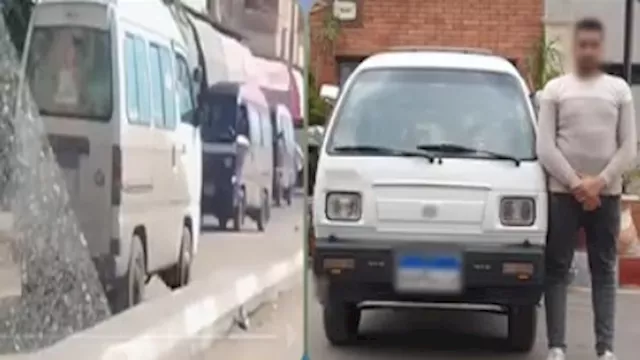 سائق يسير عكس الاتجاه