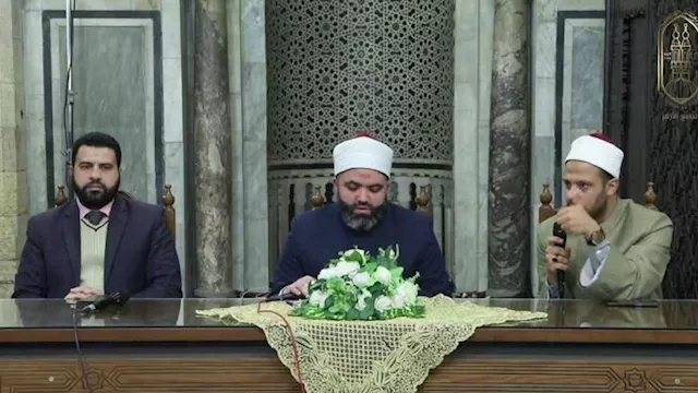 علماء الأزهر خلال ملتقى باب الريان بالجامع الأزهر 