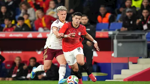 لقطات من مباراة مصر وإسبانيا 