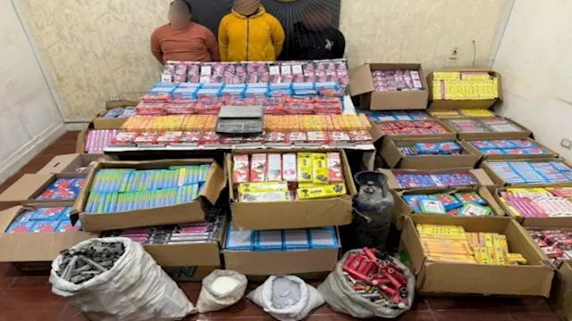 المتهمين + المضبوطات 