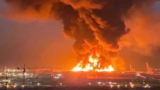 انفجارات هائلة في أربيل