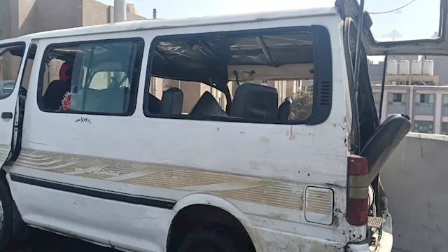 انقلاب ميكروباص أعلى محور أحمد عرابي