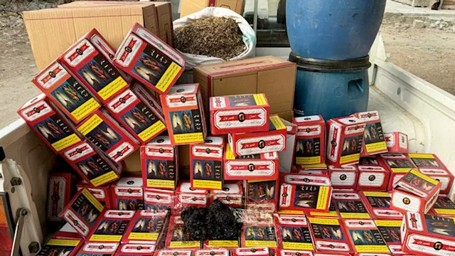 ضبط مصنع معسل ودخان بدون ترخيص