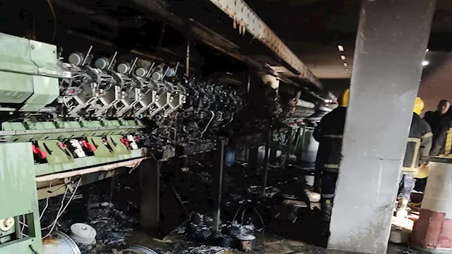 حريق مصنع شبرا الخيمة