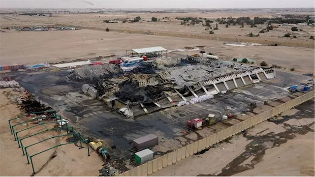 قصف محطة تحلية مياه إيران