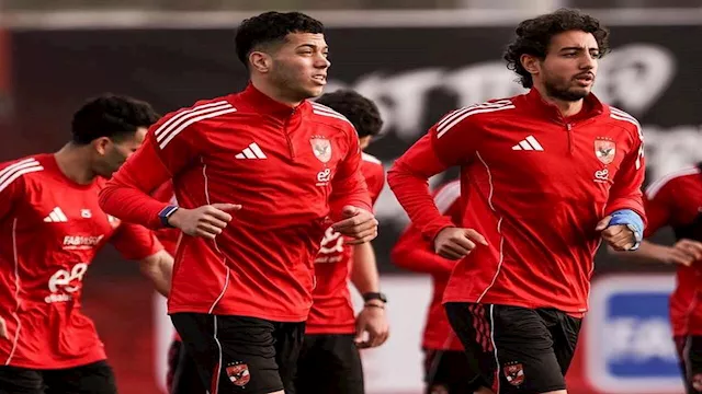 إمام عاشور ومحمد هاني من مران الأهلي