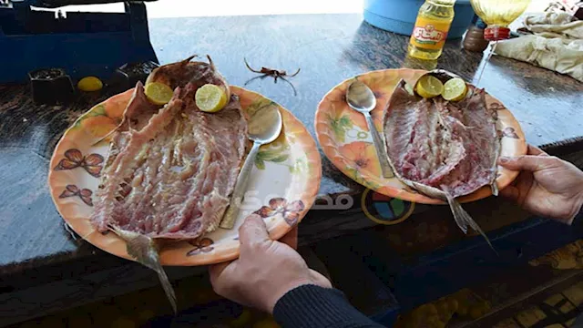 فسيخ جاهز للطعام على السفرة