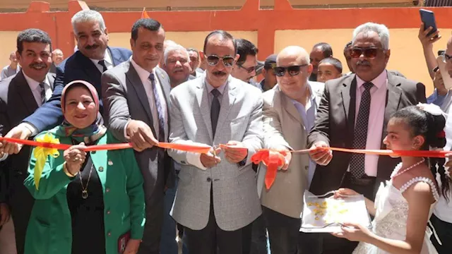 محافظ سوهاج يفتتح مدرستين جديدتين بقرية إدفا ضمن ا