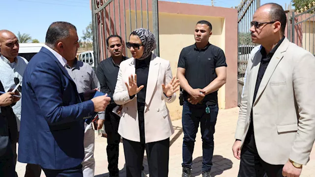 محافظ الوادي الجديد تتفقد مواقع مشروعي مكتبة مصر ا