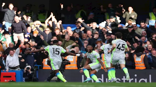 خلال مباراة مانشستر سيتي وتشيلسي