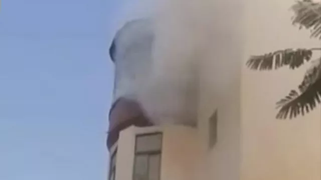 حريق نشب داخل مستشفى جامعة المنصورة