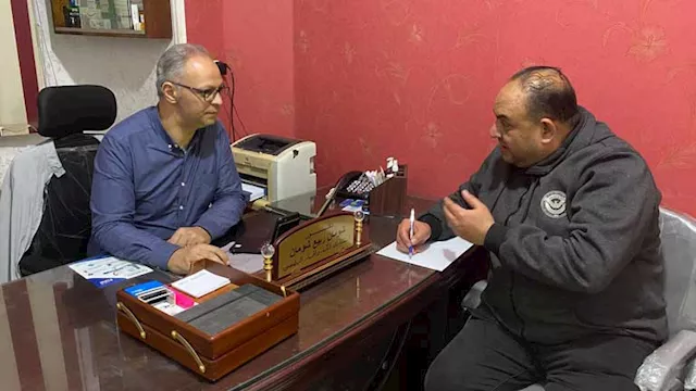 مدير مكتب مصراوي في كفر الشيخ مع الدكتور شومان ربي