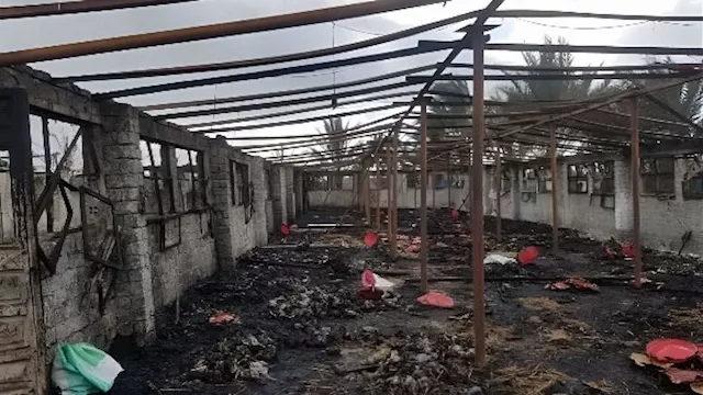 حريق مزرعة دواجن ارشيفية