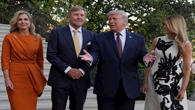 ترامب وملك هولندا