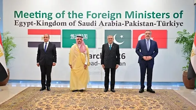 اجتماع وزراء خارجية مصر وتركيا وباكستان والسعودية 