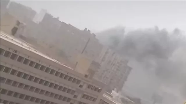 حريق مخزن أخشاب وفراشة بمنطقة أثر النبي