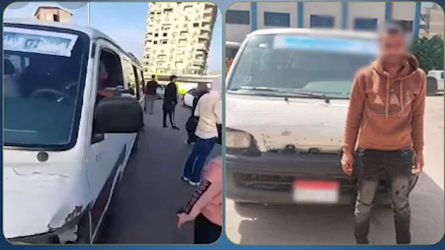 ضبط سائق ميكروباص خالف خط السير