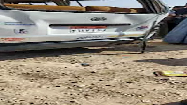 حادث تصادم ميكروباص بطريق الأوتوستراد  - أرشيفية