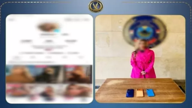 ضبط صانعة محتوى بعد نشر فيديوهات خادشة