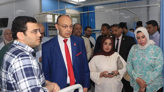 قيادات جامعة المنوفية تتابع تطورات الحادث