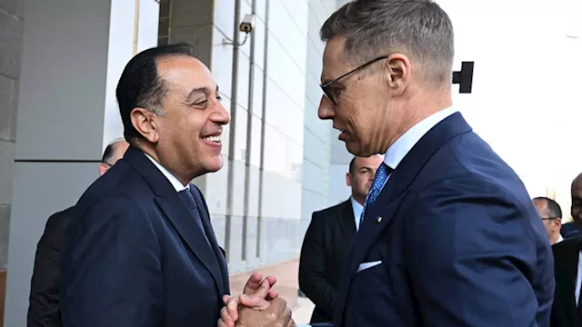 لقاء مدبولي ورئيس فنلندا