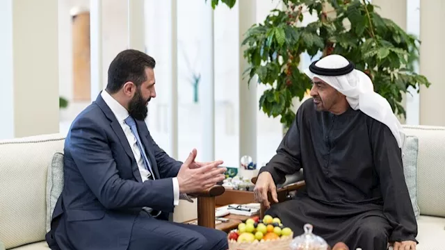 محمد بن زايد و أحمد الشرع