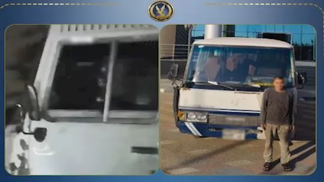 طفل يقود ميكروباص برعونة والأمن يضبط المتهمين بالج