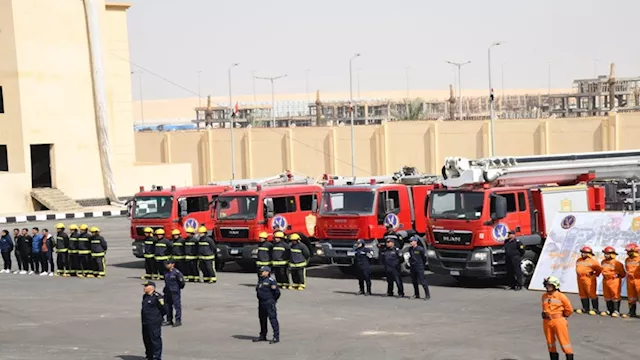 زيارة طلابية للحماية المدنية بالقاهرة