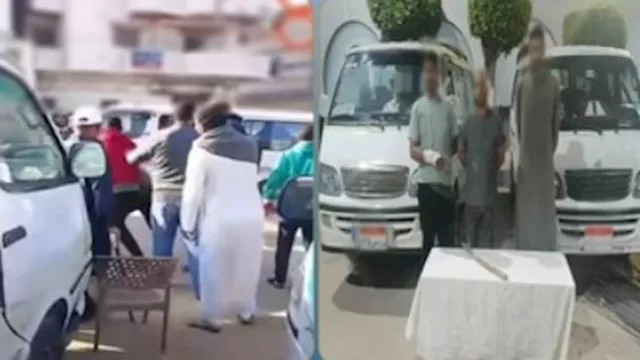 فيديو مشاجرة موقف سيارات البحيرة