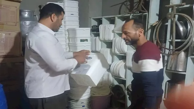 ضبط مصنع البان بدون ترخيص