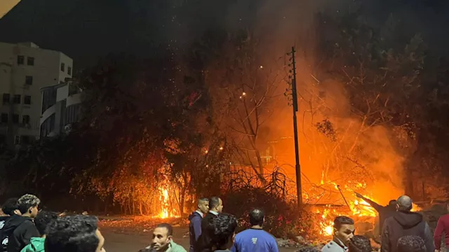 السيطرة على حريق بجوار نقابة الصيادلة في بنها