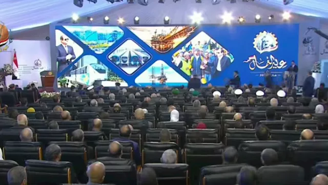 احتفالية عيد العمال بحضور الرئيس السيسي