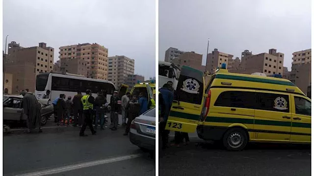 رفعت آثار الحادث لاستعادة الحركة المرورية